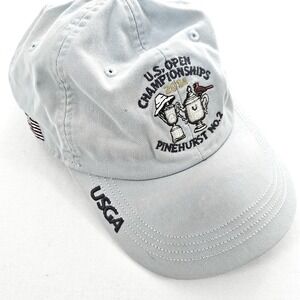 USGA 2014 US Open Pinehurst No 2 Golf Hat Adjustable Strapback Cap Blue